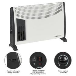 Grzejnik konwektorowy 2000 W Clatronic KH 3433 N