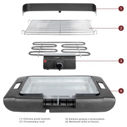 Grill elektryczny stołowy Clatronic BQ 3507