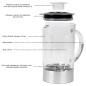 Blender kielichowy do koktajli, mikser uniwersalny ProfiCook PC-UM 1006 Blender kielichowy do koktajli, mikser uniwersalny ProfiCook PC-UM 1006