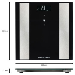 Analityczna waga osobowa 8 w 1 ProfiCare PC-PW 3007 FA (czarna)