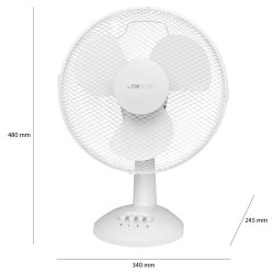 Wentylator stołowy, biurkowy Clatronic VL 3602 (Ø30cm, wys.48cm)