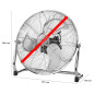 Wentylator podłogowy cyrkulator powietrza ProfiCare PC-VL 3066 WM Ø 45 cm (chrom) Wentylator podłogowy cyrkulator powietrza ProfiCare PC-VL 3066 WM Ø 45 cm (chrom)