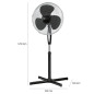 Podłogowy wentylator stojący, wiatrak z pilotem Clatronic VL 3741 S Podłogowy wentylator stojący, wiatrak z pilotem Clatronic VL 3741 S