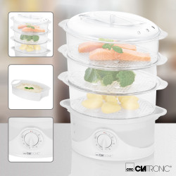 Parowar 3 poziomy gotowanie na parze Clatronic DG 3665