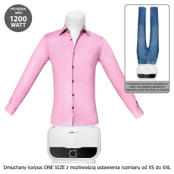 Roboczy opis  Prasowalnica do koszul i spodni, manekin do prasowania i suszenia Clatronic HBB 3734