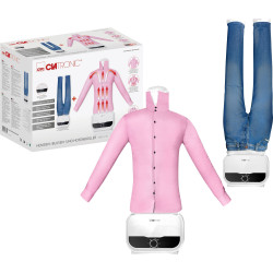 Roboczy opis  Prasowalnica do koszul i spodni, manekin do prasowania i suszenia Clatronic HBB 3734