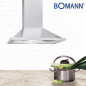 Okap kominowy kuchenny  60 cm pochłaniacz Bomann DU 652.1 Inox