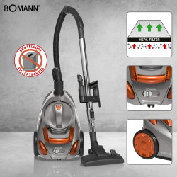 Energooszczędny odkurzacz bezworkowy Bomann BS 9018 CB N