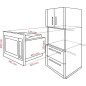 Kuchenka mikrofalowa z grillem, mikrowela do zabudowy Bomann MWG 2216 H EB (inox)