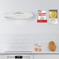 Okap podszafkowy kuchenny 60 cm pochłaniacz Bomann DU 623.3 biały Outlet