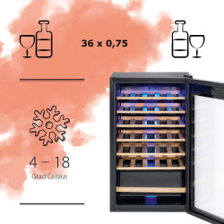 Lodówka do wina witrynka ProfiCook PC-WK 1235