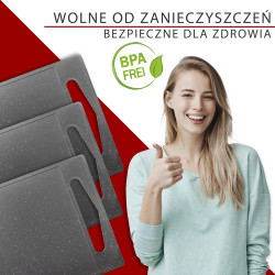 Zestaw desek do krojenia 3 elementy Classbach C-SB 4012 K (szary)