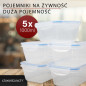 Pojemniki do przechowywania żywności 5x 1000 ml Classbach C-FHD 4007 K Outlet *