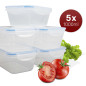 Pojemniki do przechowywania żywności 5x 1000 ml Classbach C-FHD 4007 K Outlet *