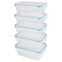 Pojemniki do przechowywania żywności 5x 1000 ml Classbach C-FHD 4007 K