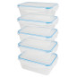 Pojemniki do przechowywania żywności 5x 1000 ml Classbach C-FHD 4007 K Outlet *