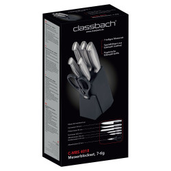 XXXX Zestaw noży 7 elementów Classbach C-MBS 4018 (czarny)