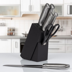 XXXX Zestaw noży 7 elementów Classbach C-MBS 4018 (czarny)