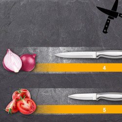 XXXX Zestaw noży 7 elementów Classbach C-MBS 4018 (czarny)