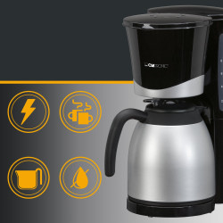 Ekspres przelewowy z termosem Clatronic KA 3327 (czarny)