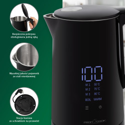 Czajnik elektryczny 1.7L ProfiCook PC-WKS 1243