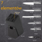 Zestaw noży kuchennych w bloku 7 elementów Classbach C-MBS 4018 (czarny)