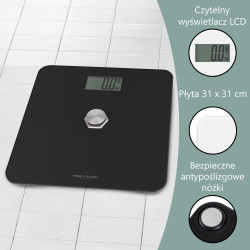 Kinetyczna waga łazienkowa ProfiCare PC-PW 3112 (czarna)