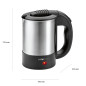 Czajnik elektryczny podróżny 0,5L BPA FREE Clatronic WKR 3624 Outlet *