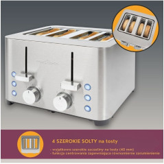 Toster na 4 kromki ProfiCook PC-TA 1252
