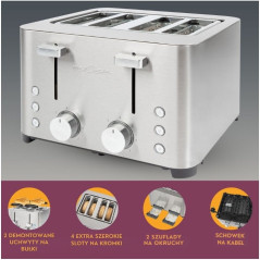Toster na 4 kromki ProfiCook PC-TA 1252