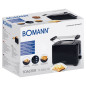 Toster na 2 kromki Bomann TA 6065 CB (czarny) Toster na 2 kromki Bomann TA 6065 CB (czarny)