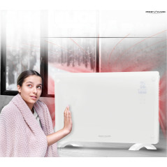 Szklany grzejnik konwektorowy ProfiCare PC-GKH 3119 (biały)