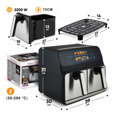 Air fryer frytkownica beztłuszczowa 8 litrów ProfiCook PC-FR 1287 H