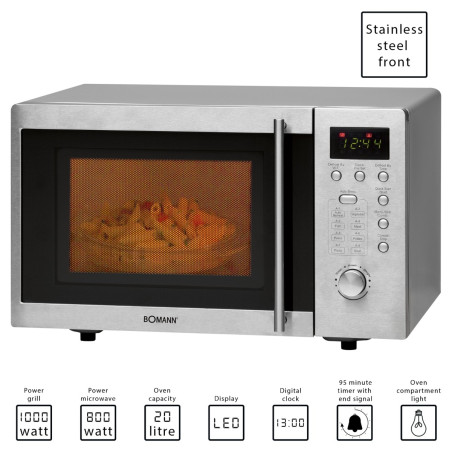 Kuchenka mikrofalowa z grillem, mikrowela Bomann MWG 2211 U CB Outlet