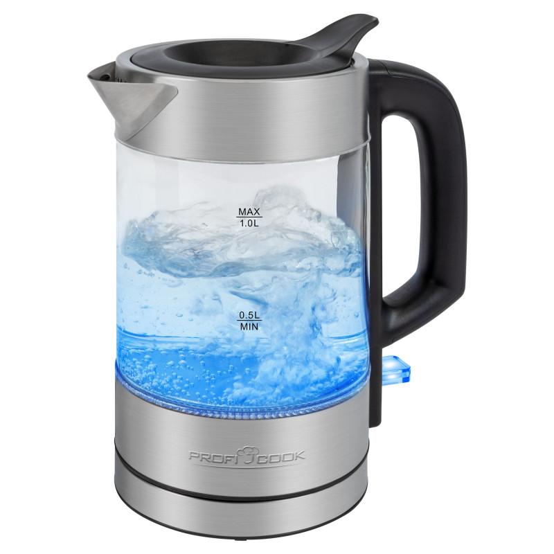 Czajnik elektryczny szklany 1.0 L ProfiCook PC-WKS 1229 G Outlet