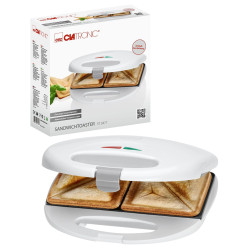 Opiekacz do kanapek tostów Clatronic ST 3477 (biały) Outlet