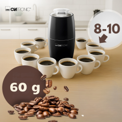 Elektryczny młynek do kawy Clatronic KSW 3806 (czarny)