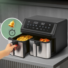 Frytkownica beztłuszczowa dwukomorowa 9 litrów ProfiCook PC-FR 1296 H