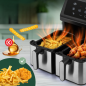 Frytkownica beztłuszczowa dwukomorowa 9 litrów ProfiCook PC-FR 1296 H