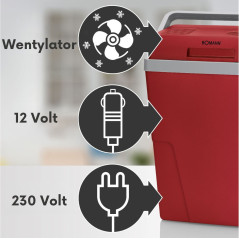 Lodówka turystyczna samochodowa 12v/230v  Bomann KB 6011.1 CB Outlet