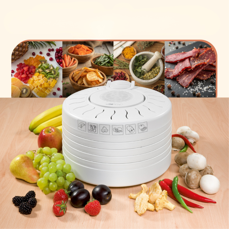 Suszarka do grzybów, owoców, ziół, mięsa Clatronic DR 2751