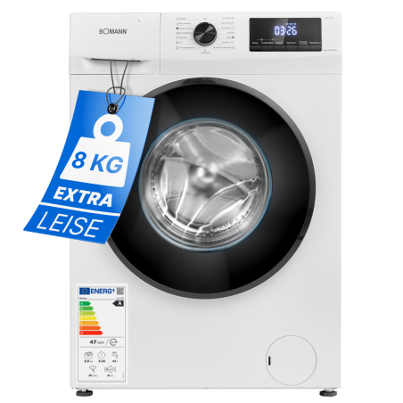 Pralka automatyczna 8 kg 1400 obr/min Inverter Bomann WA 7185 (biała)
