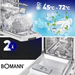 Zmywarka wolnostojąca 45cm Bomann GSP 7418 (biała)