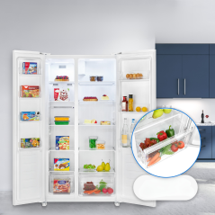 Chłodziarko-zamrarażarka side-by-side Bomann SBS 7344 (biała)