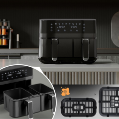 Podwójna frytkownica beztłuszczowa 9 litrów ProfiCook PC-FR 1295 H Outlet