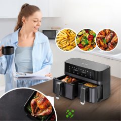 Podwójna frytkownica beztłuszczowa 9 litrów ProfiCook PC-FR 1295 H Outlet