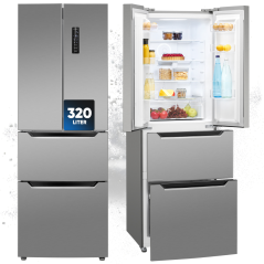 Lodówko-zamrażarka French Door Bomann KG 7361 IX (inox)