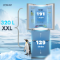 Lodówko-zamrażarka French Door Bomann KG 7361 IX (inox) Lodówko-zamrażarka French Door Bomann KG 7361 IX (inox)