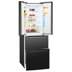 Lodówko-zamrażarka French Door Bomann KG 7361 IX (ciemny inox)