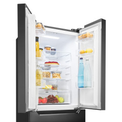 Lodówko-zamrażarka French Door Bomann KG 7361 IX (ciemny inox)